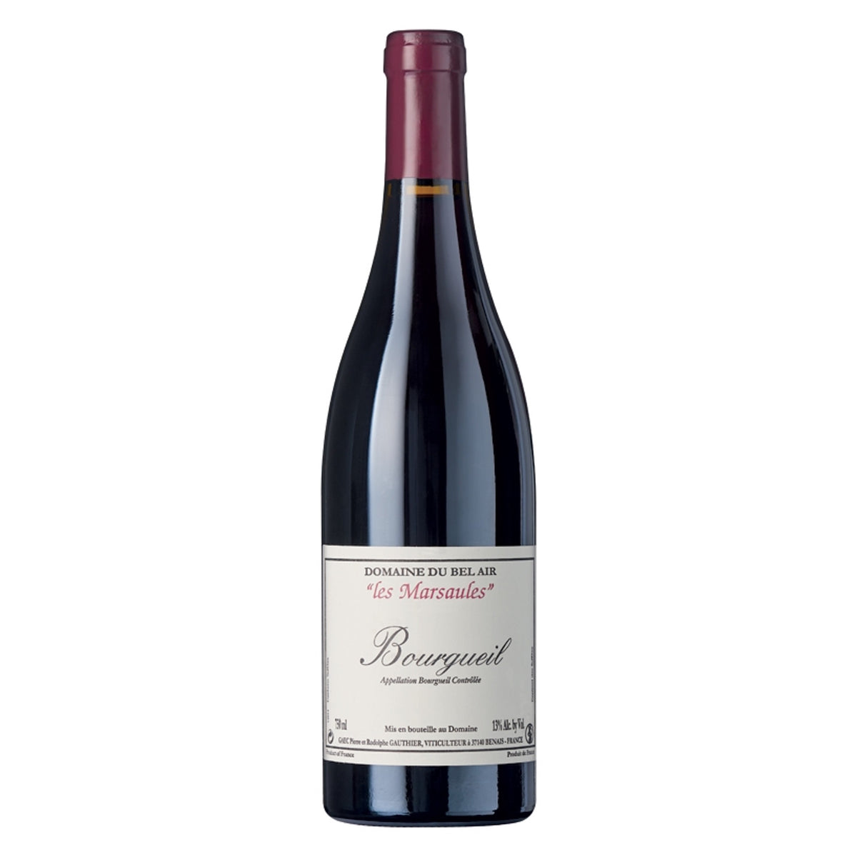 Domaine DU BEL AIR Bourgueil "Marsaules" 2019