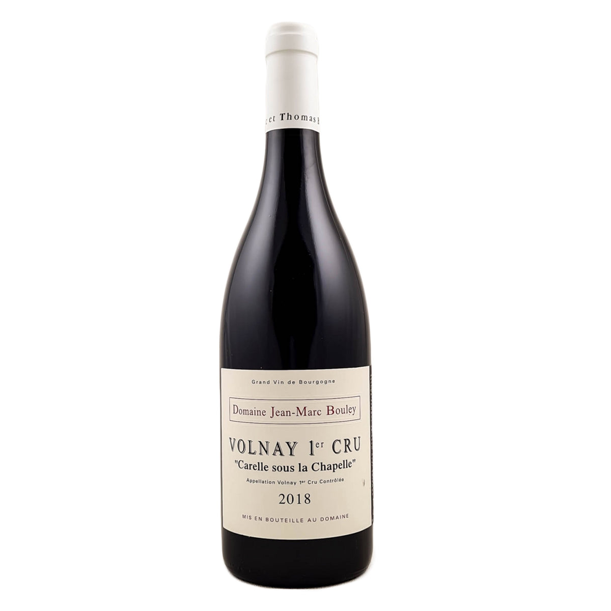 Domaine JEAN-MARC BOULEY Volnay 1er Cru "Carelle sous la Chapelle" 2018