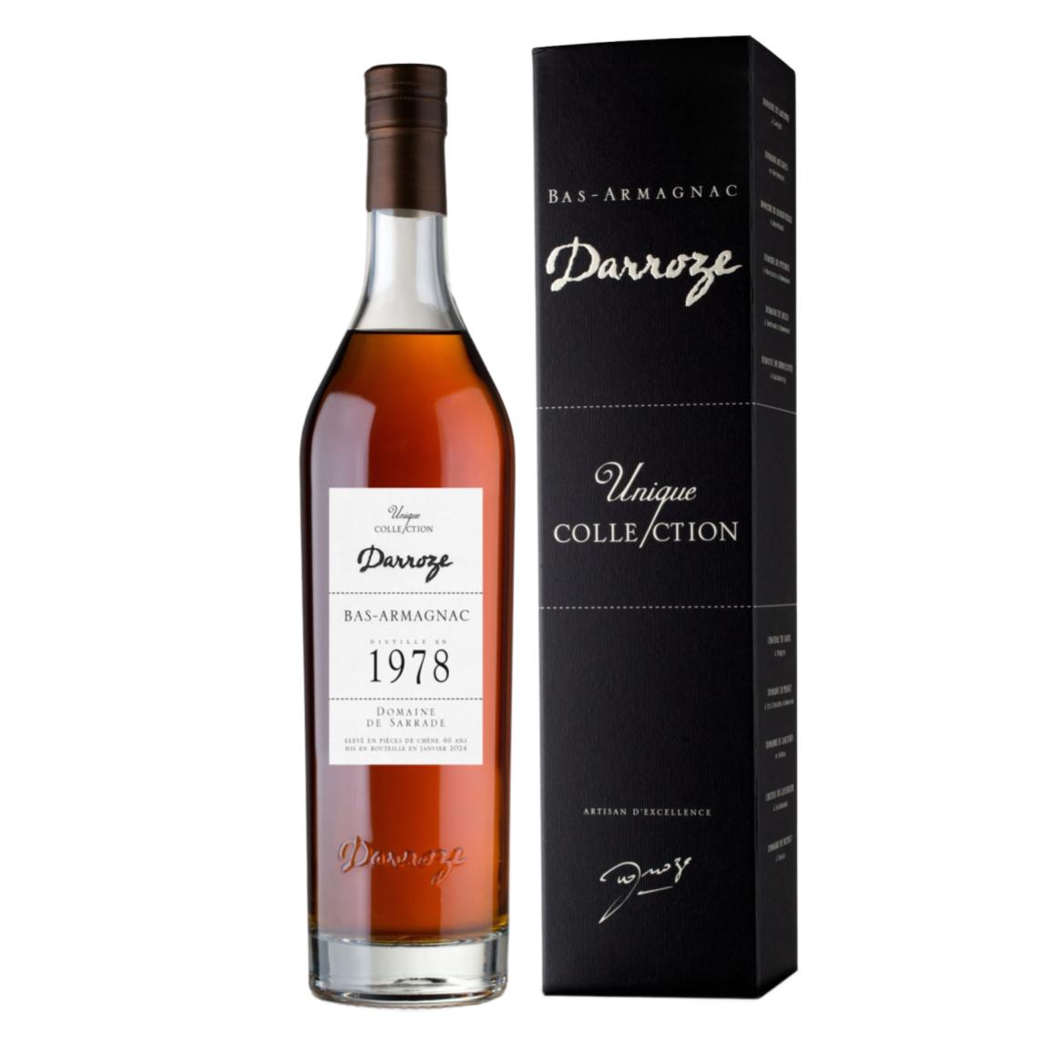 DARROZE Bas-Armagnac &quot;Domaine de Sarrade&quot; 1978 - 70cl