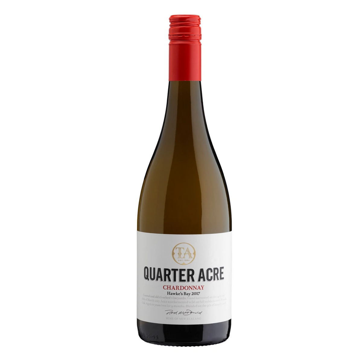 QUARTER ACRE Hawke&#39;s Bay Chardonnay 2014