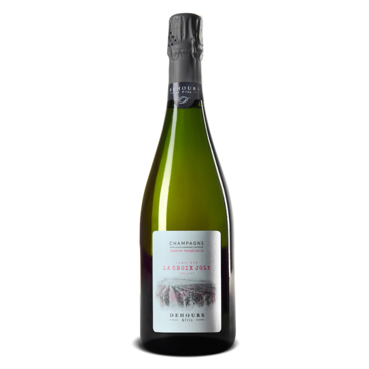 DEHOURS &amp; FILS Champagne Extra Brut &quot;La Croix Joly - Oeil de Perdrix&quot; Reserve Perpetuelle NV